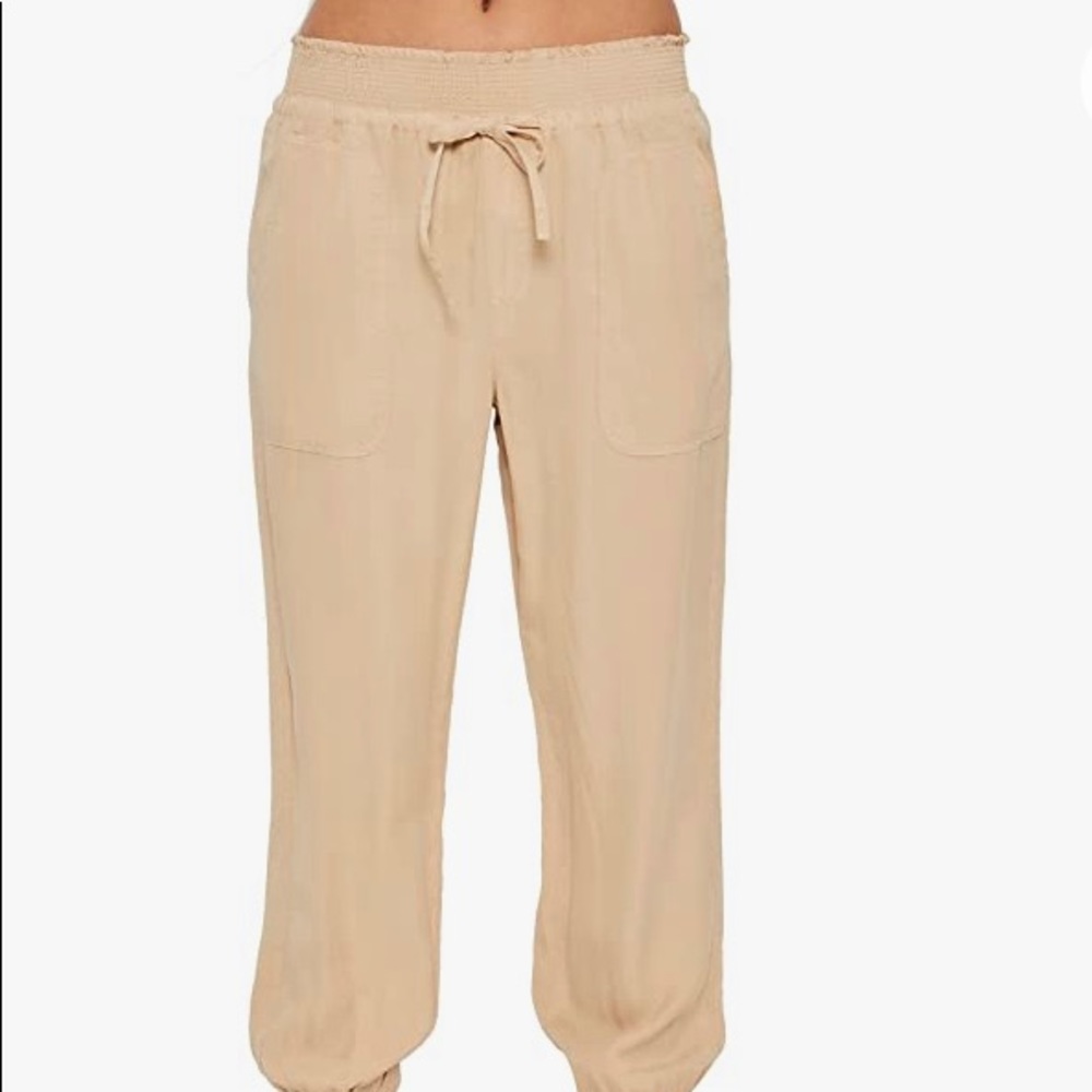 Love Tree Casual Drawstring Pants with Smocked Elastic Waistband  Joggers